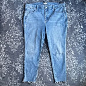 Madewell 10” High Rise Skinny Crop Jeans Size 36